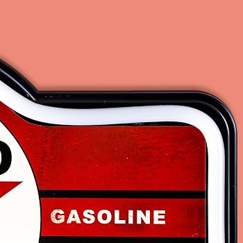 TEXACO Wall Light USA ガソリン 照明 Officially Licensed Vintage Texaco LED Neon Light Up Sign